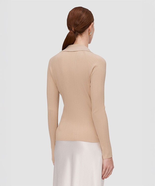 JOSEPH ニットプリッセ　ロングスリーブニット Powder