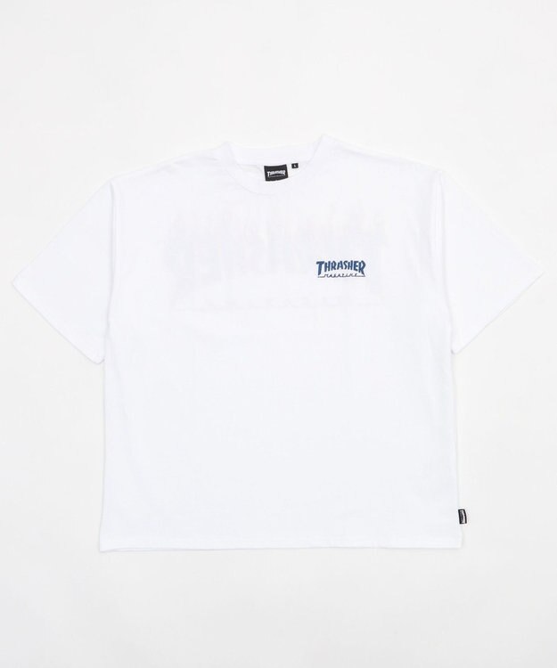 WEGO 【ユニセックス着用ITEM】THRASHER　FRAME　LOGO　T（SS） ホワイト