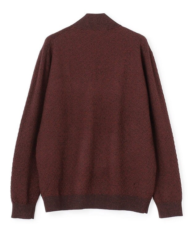 JOSEPH HOMME 【イージーケア】 ヴィスコースリンクス　ジップアップカーディガン ワイン系