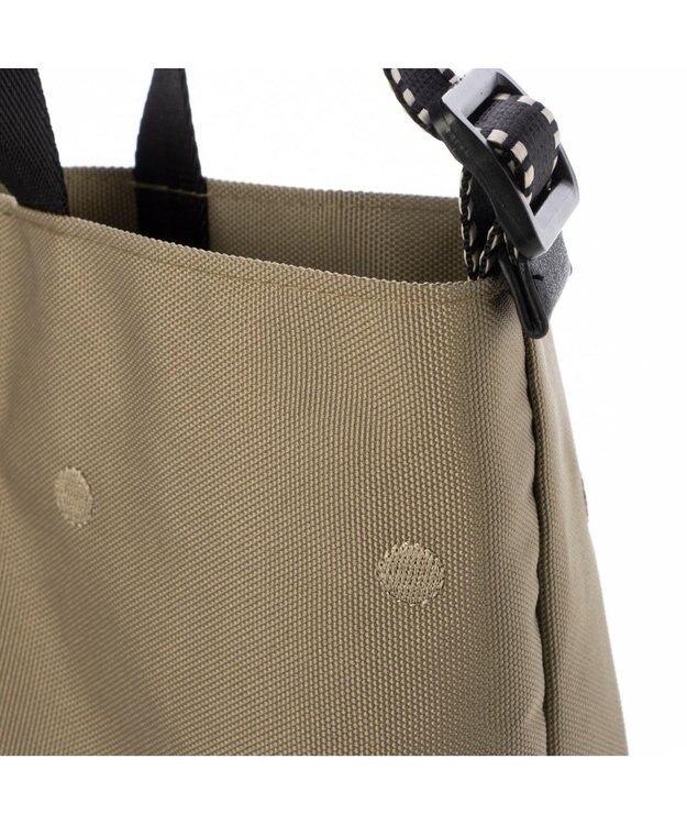 UNBILLION カシュカシュ cachecache / ドット刺繍ナイロン2wayショルダー ベージュ