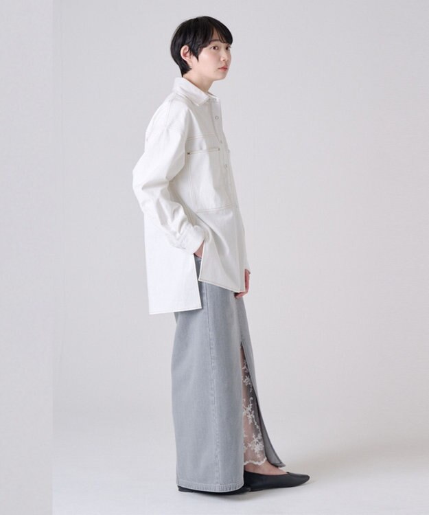 Ripo trenta anni PULLOVER デニムシャツ OFF WHITE