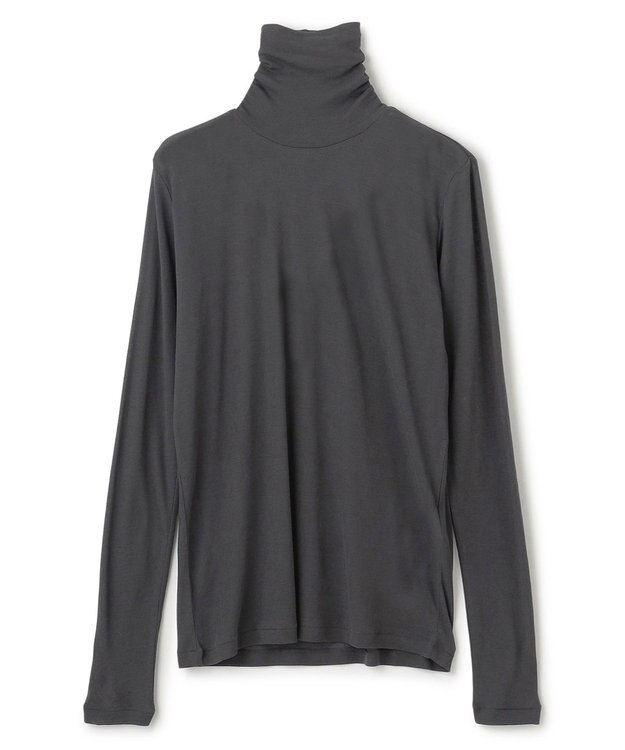 BEIGE， SORE / コットンシアーハイネックカットソー Slate