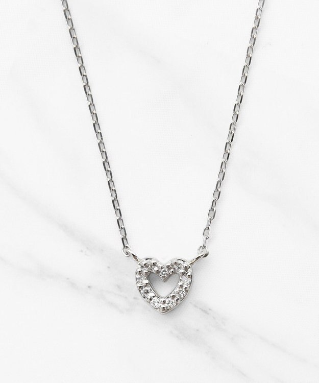 TOCCA 【WEB限定】IN YOUR HEART NECKLACE プラチナ ダイヤモンド ネックレス プラチナ系