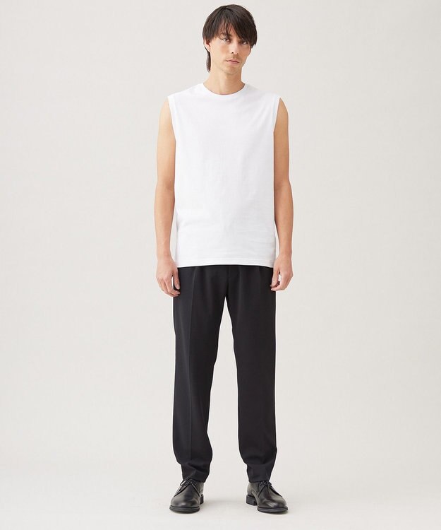 UNFILO MENS 【ストレッチ/シワになりにくい/洗える】BEAUTY MOVE ジョグパン ブラック