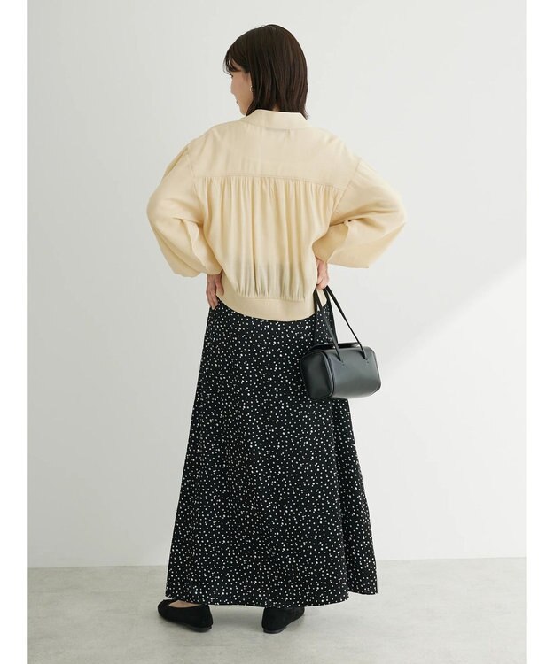 Green Parks Ｂ．シアーギャザーブルゾン Light Beige