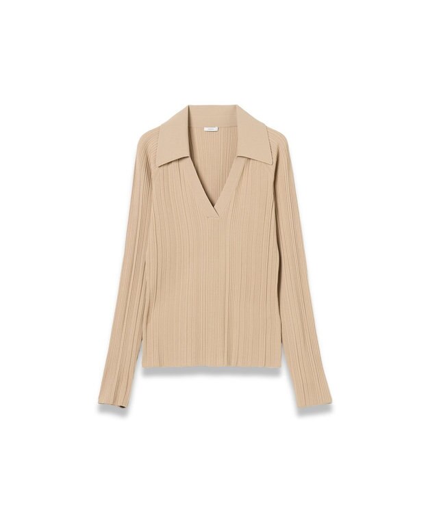 JOSEPH ニットプリッセ　ロングスリーブニット Powder