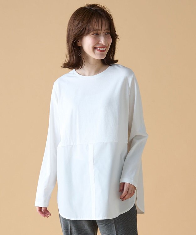 ANY シャツコンビテールＴシャツ オフ