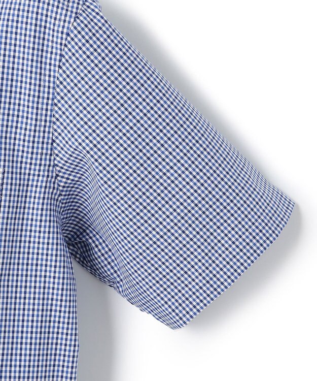 J.PRESS MEN 【PREMIUM PLEATS / 形態安定】ピンオックス カラーミックスギンガム / B.D. ブルー系3