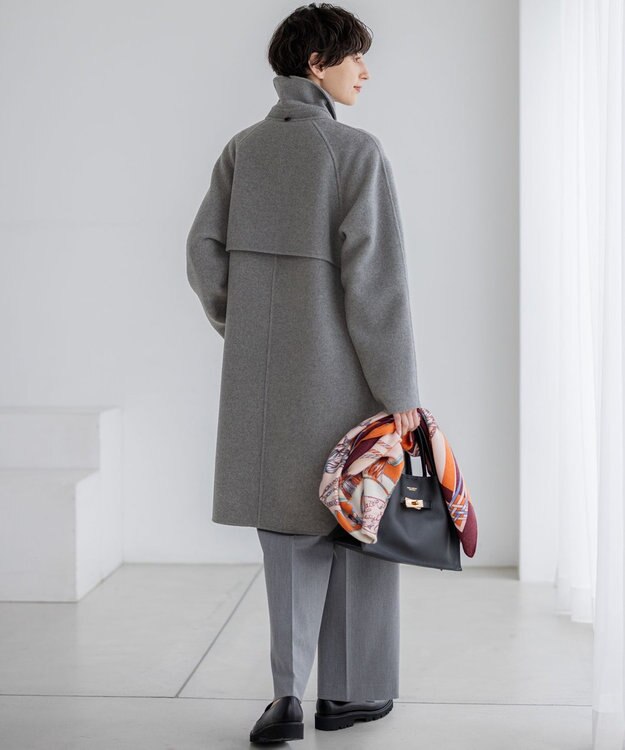 23区 L 【VERYベストアウター大賞「ロングアウター賞」受賞！/滝沢眞規子さん着用】 MANTECOPure リバー チェスターコート ミディアムグレー系