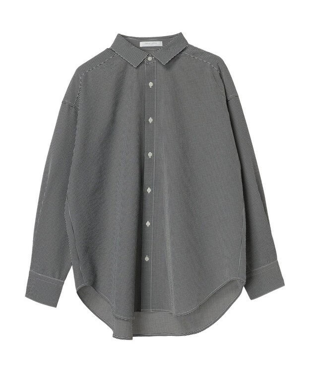 Green Parks ゆったりサッカーシャツ Gingham Check