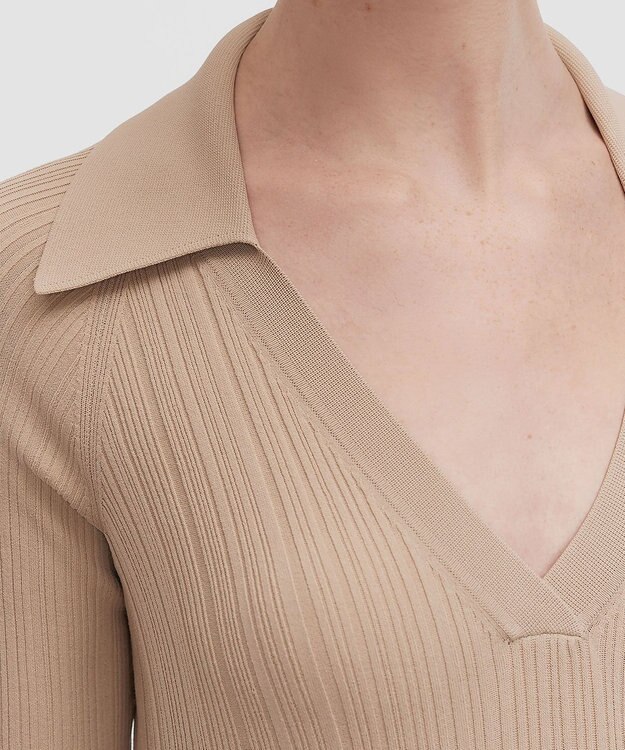 JOSEPH ニットプリッセ　ロングスリーブニット Powder