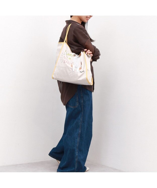 UNBILLION 【テレビ ドラマ着用アイテム】カシュカシュ cachecache / うちの子刺繍トートバッグ イエロー