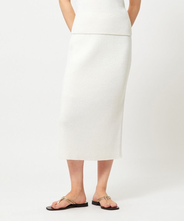 BEIGE， COME / タイトスカート White