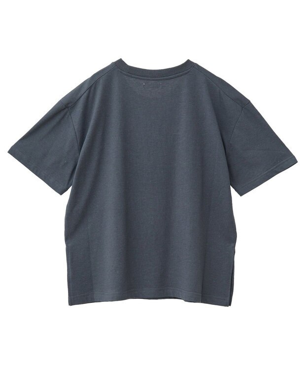 CRAFT STANDARD BOUTIQUE ラメ天竺フォトプリントTEE Charcoal Gray