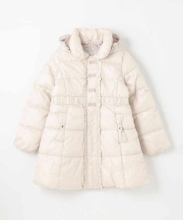 ANY KIDS 【洗濯機OK】中綿 Aライン コート ミルキーベージュ