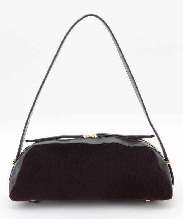 自由区 【SHIHOさん着用】ワイドコンビ バッグ ダークブラウン