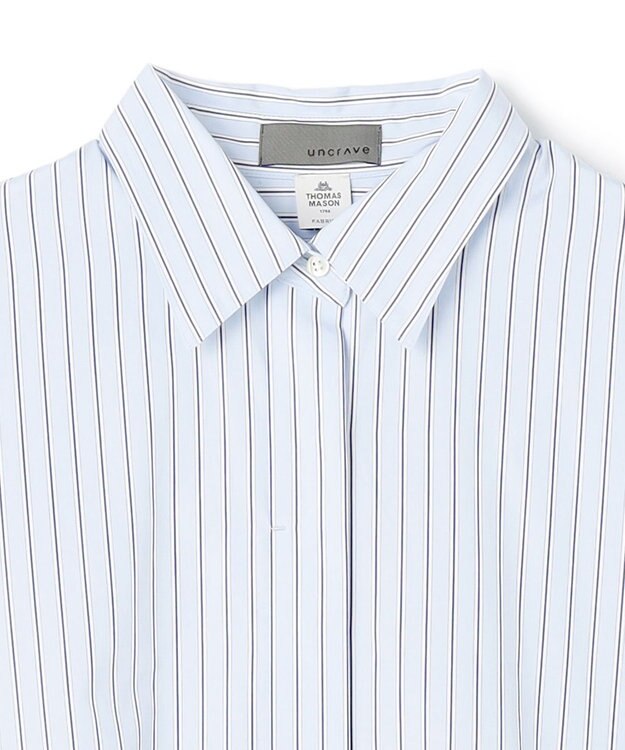 uncrave THOMAS MASON BIGシャツ ブルーストライプ
