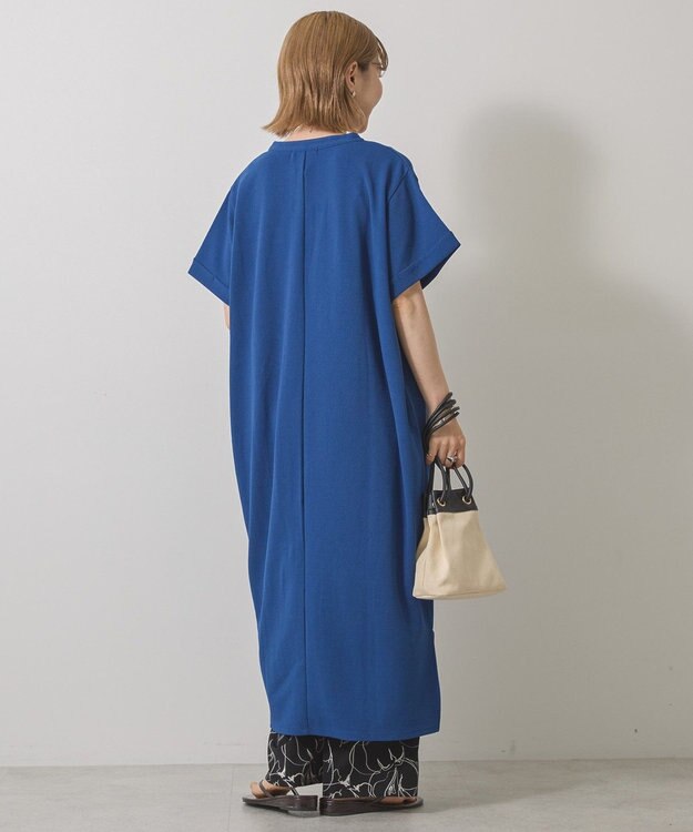 AMERICAN HOLIC ジョーゼット半袖タックワンピース Blue