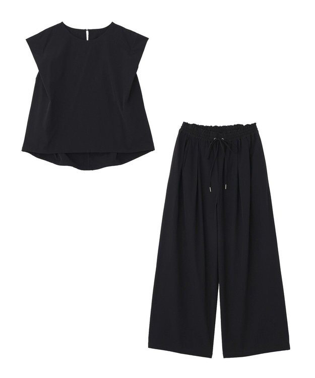 AMERICAN HOLIC 【2点セット】ドロストプルオーバー+イージーパンツ Black
