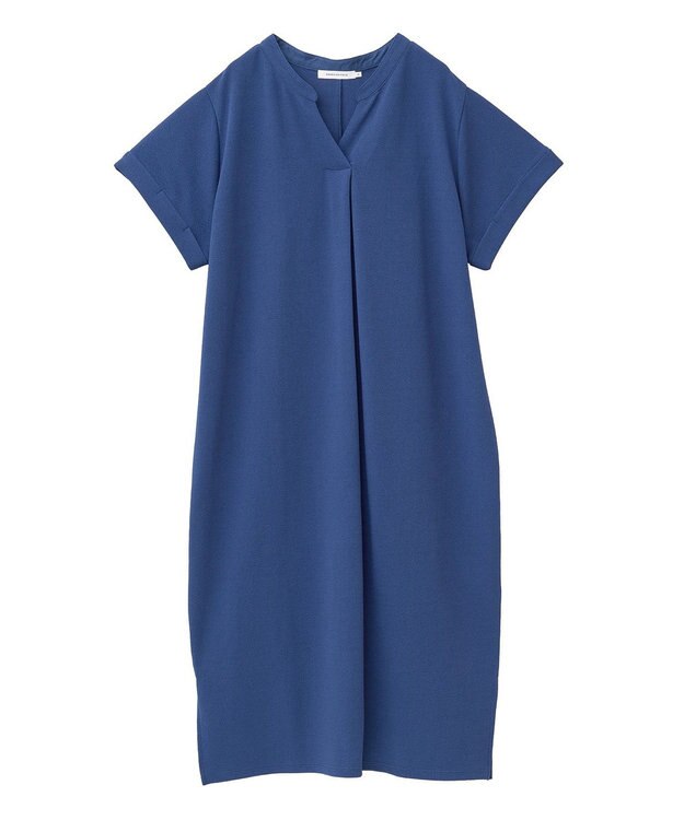 AMERICAN HOLIC ジョーゼット半袖タックワンピース Blue