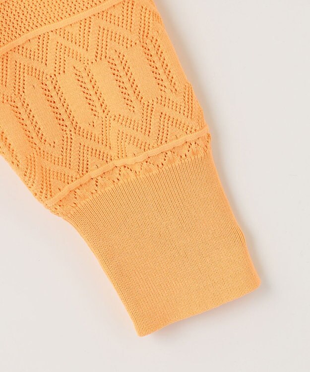 組曲 【2SET・WEB限定】編地ニット ツインセット ライトオレンジ系