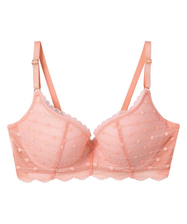 une nana cool 【リニューアル】 ポルカドットモールド 3/4カップブラ シャーベット