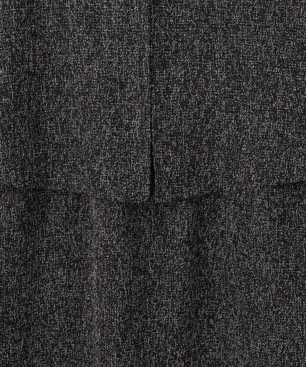 ANY SIS L 【洗える】ツイードコンビ ワンピース ブラック系