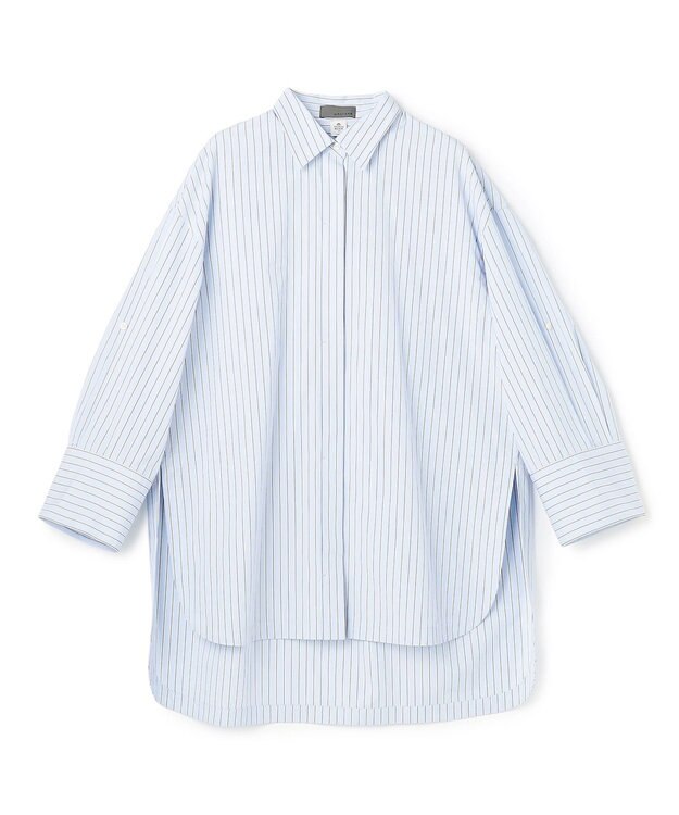 uncrave THOMAS MASON BIGシャツ ブルーストライプ