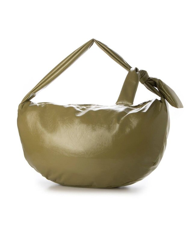 UNBILLION カシュカシュ cachecache / ソフトエナメルノットビッグショルダー ライトグリーン