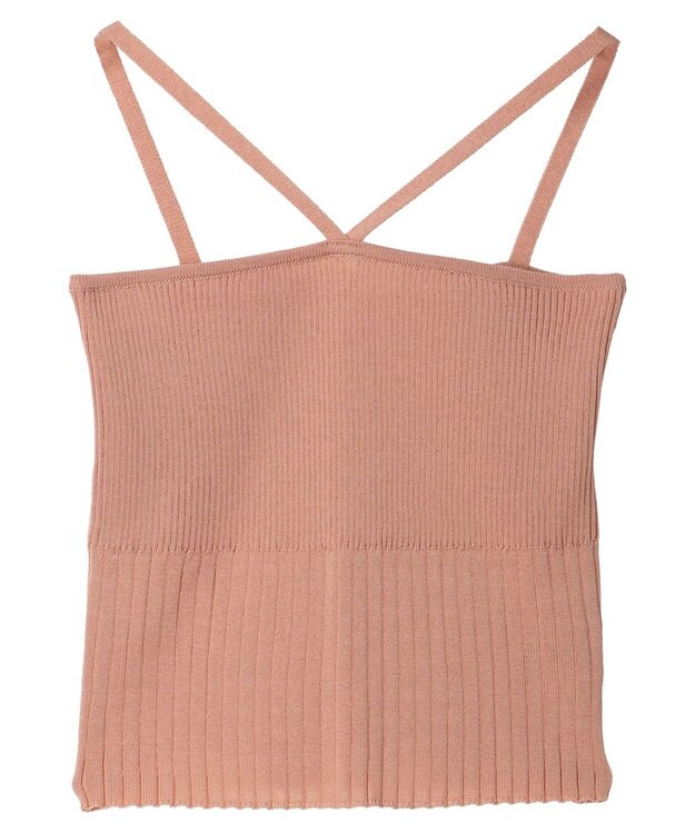 Green Parks ・swing by SET2点ニットカーデ&ニットキャミ Orange