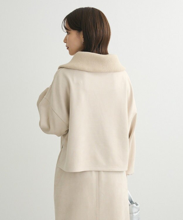 Green Parks ・ＥＬＥＮＣＡＲＥ　ＤＵＥ　スエードポンチハーフＺＩＰ Ivory