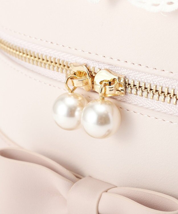 Maison de FLEUR ローズブーケキューブショルダーバッグ Ivory
