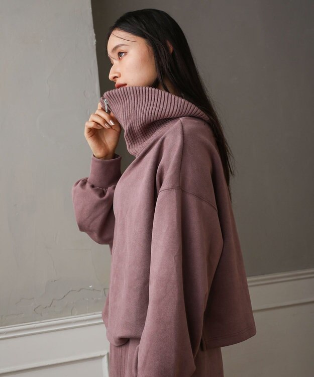 Green Parks ・ＥＬＥＮＣＡＲＥ　ＤＵＥ　スエードポンチハーフＺＩＰ Pink