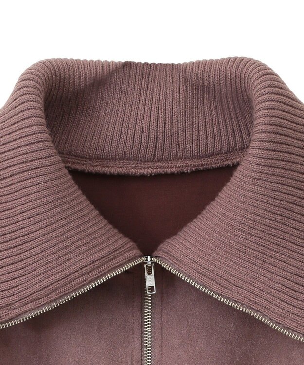 Green Parks ・ＥＬＥＮＣＡＲＥ　ＤＵＥ　スエードポンチハーフＺＩＰ Pink