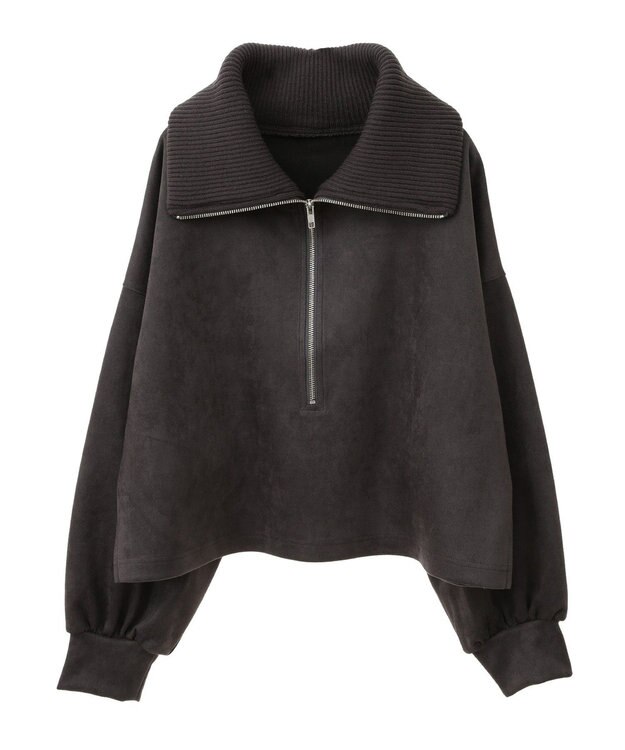 Green Parks ・ＥＬＥＮＣＡＲＥ　ＤＵＥ　スエードポンチハーフＺＩＰ Charcoal Gray