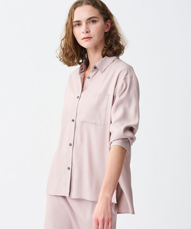 uncrave フィブリルシャンブレー ミドルシャツ 【WEB限定】ピンク