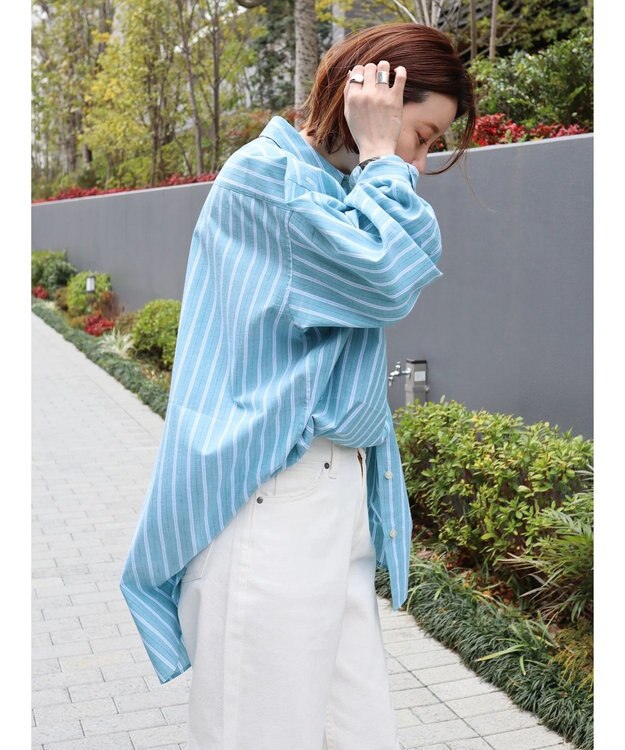 AMERICAN HOLIC ドロップショルダーＢＩＧシャツ／Ｂ．ＨＰＯＬＯＣＬＵＢ Green