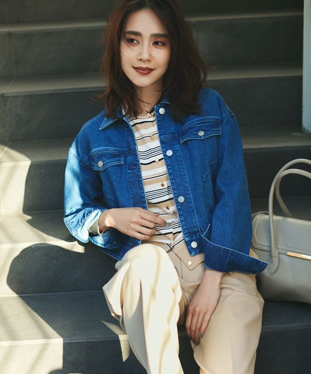 組曲 ライトデニム ジャケット ライトインディゴ系