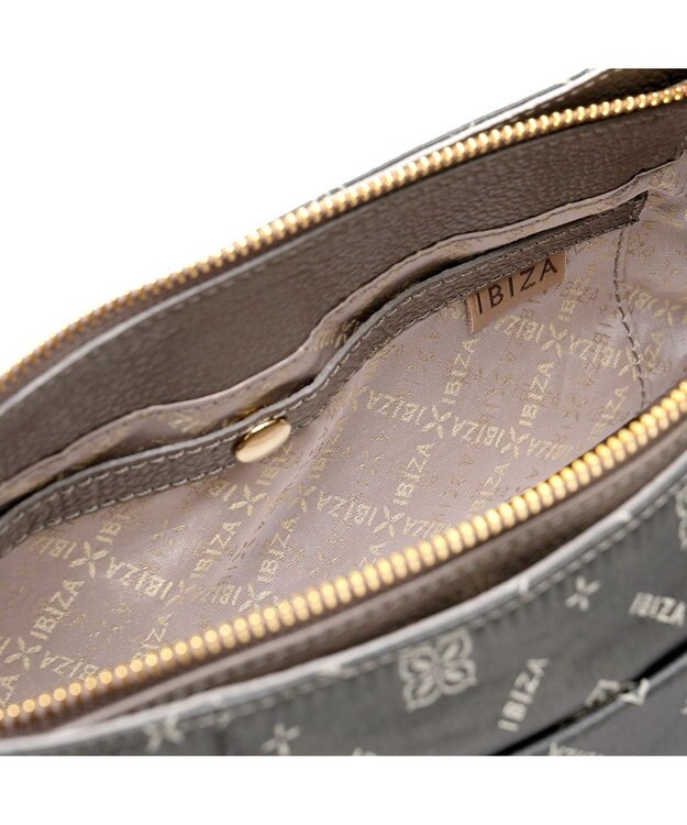 IBIZA モノグラムナイロン　ショルダーバッグ ダークグレー