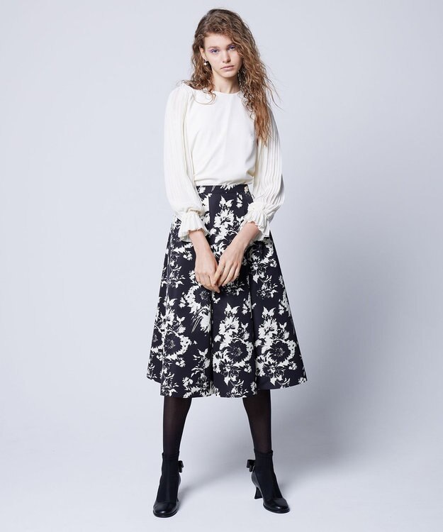 TOCCA 【洗える！】WANDERING FLOWER スカート ブラック系5