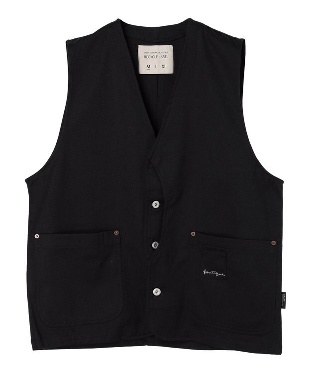 CRAFT STANDARD BOUTIQUE 【リサイクル】ヘビーツイルワークベスト Black