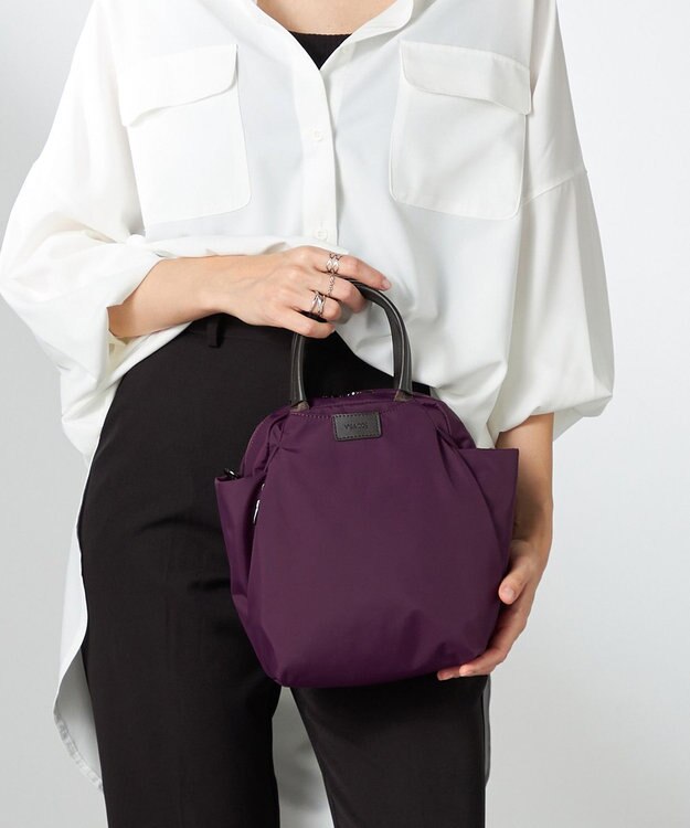 Y'SACCS 【ナイロンタフタ】トラベル2WAYミニボストン パープル