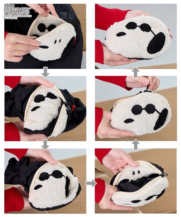 ROOTOTE 8459【スヌーピー】IP.ルーショッパーミッド.ピーナッツ-0P 02：ジョー・クール