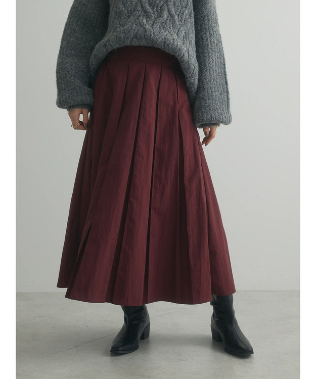 Green Parks armonia．フレアスカート Bordeaux