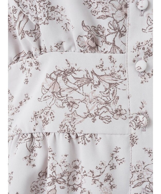 earth music&ecology フラワーフレアワンピース Ivory