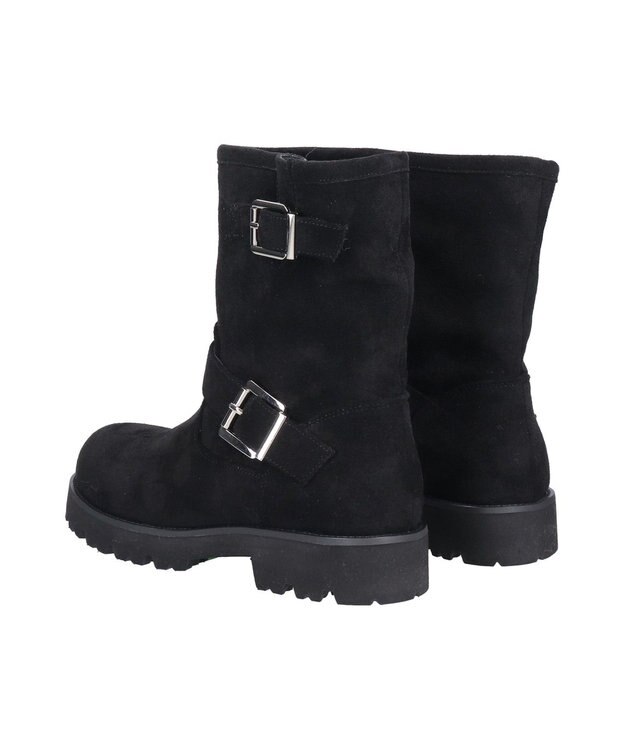 Bridget Birkin 【Bridget Birkin】オブリークトウエンジニアブーツ ブラックスウェード