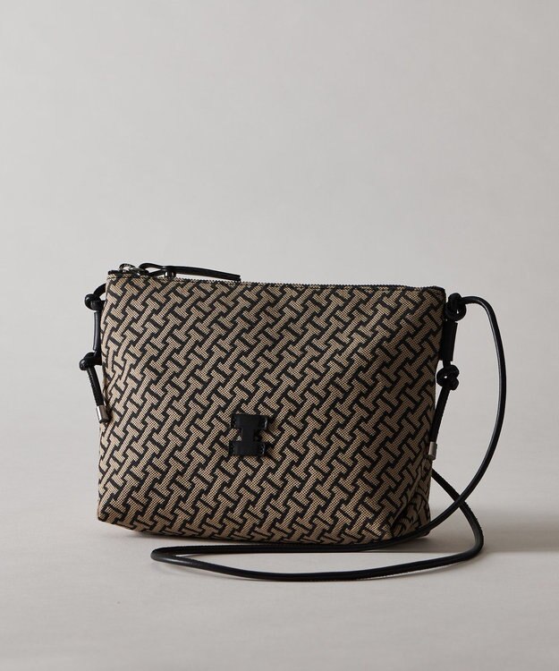 IACUCCI ≪BEST SELLER≫モノグランマ ポーチSD JACQUARD/RUGA ブラック