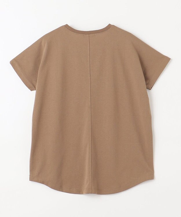 ANY ドルマンスリーブロゴTシャツ キャメル