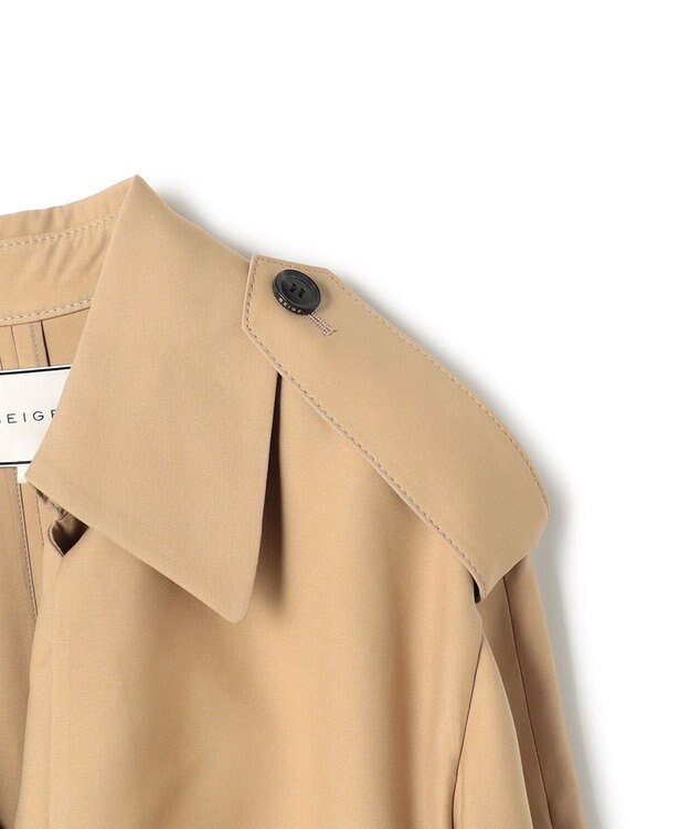BEIGE， VESZELYITE / ラップショートトレンチコート Camel