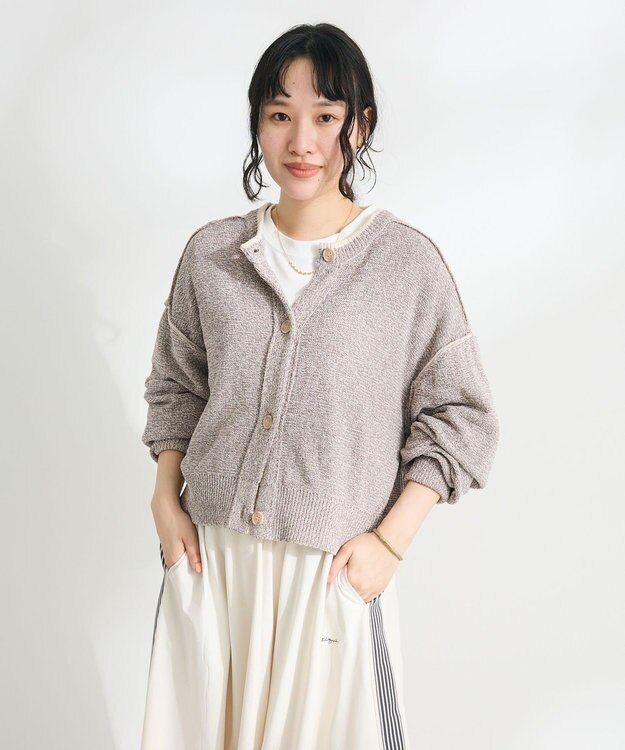 CRAFT STANDARD BOUTIQUE モールニットカーディガン Beige